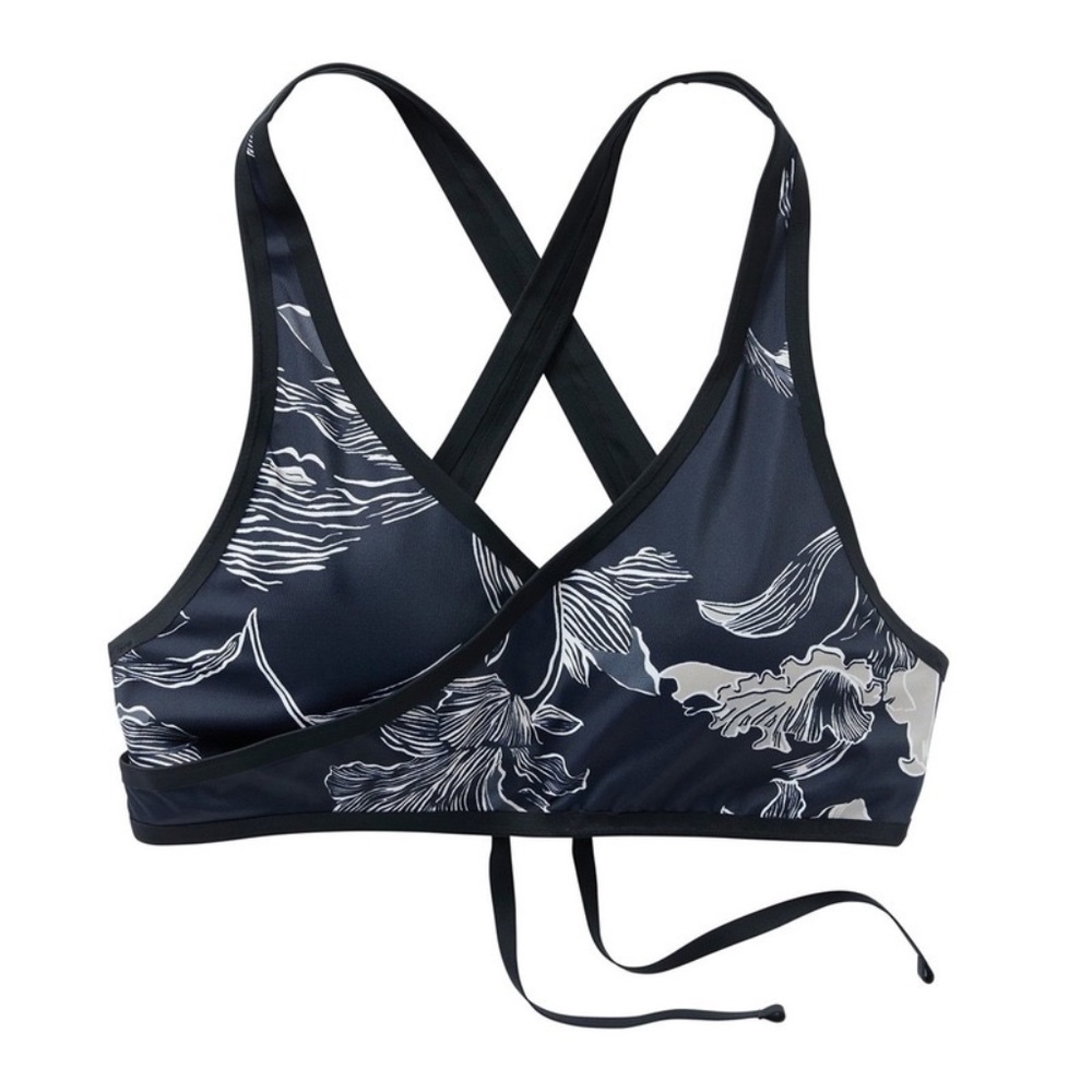 Navy Athlete Wrap Bikini Top XS